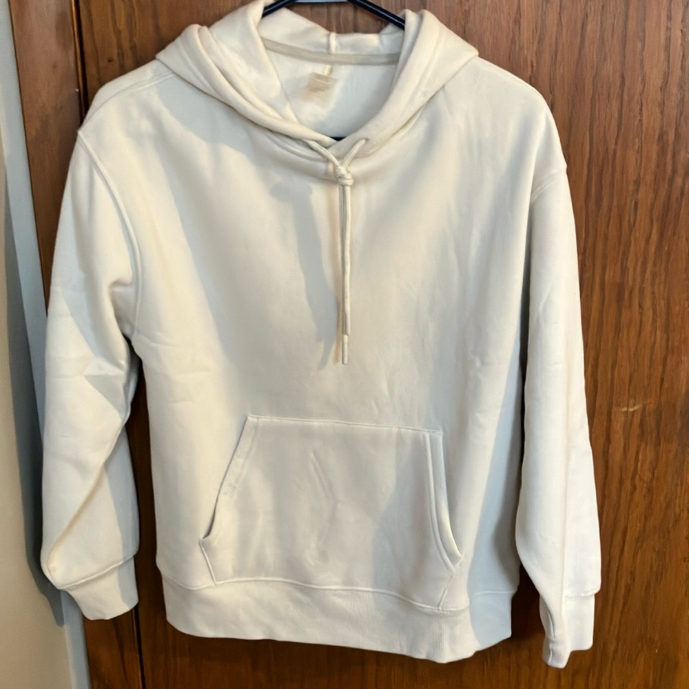 Cream Oversized Boxy Hoodie